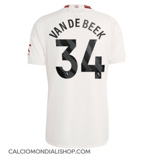 Maglie da calcio Manchester United Donny van de Beek #34 Terza Maglia 2023-24 Manica Corta